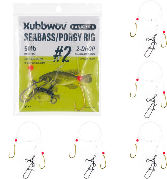 Seabass/Porgy Rig 6-Pack Hand-Tied #2