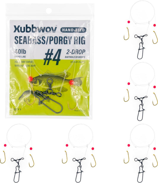 Seabass/Porgy Rig 6-Pack Hand-Tied #4